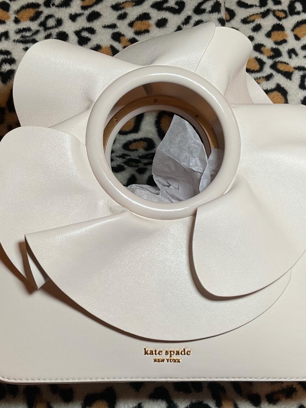 NWT Kate Spade Floral Nappa Leather Bracelet Bag